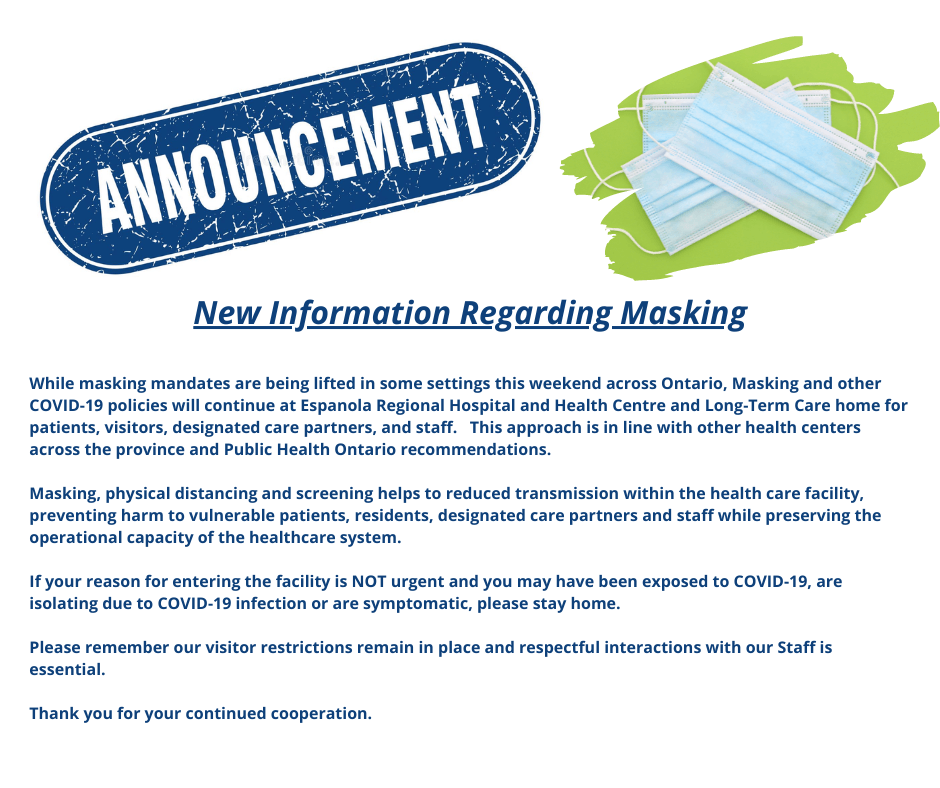 New Information Regarding Masking